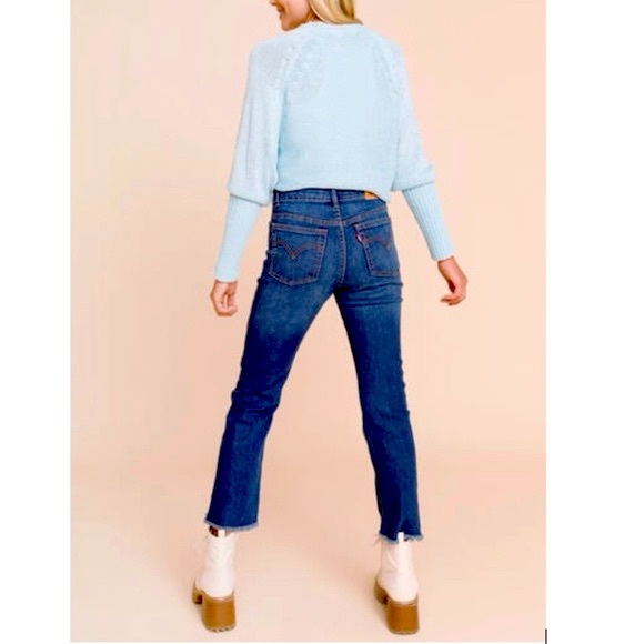LIKE NEW Kids’ Levi’s High Rise Ankle Straight - Picture 3 of 12